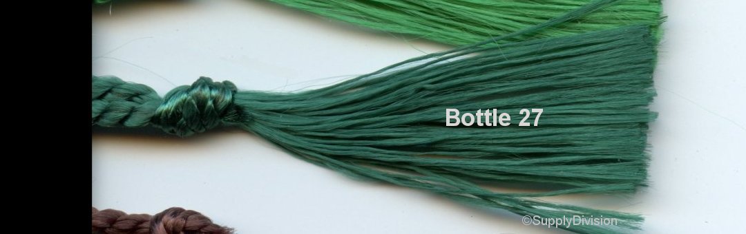 Bottle Green bookmark tassel